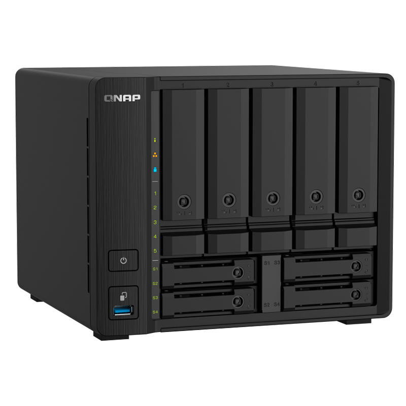 Servidor NAS QNAP TS-932PX-4G ARM Cortex-A57 4C/1.7GHz 4GB DDR4 Bahias: 5x3.5 +4x2.5 SATA