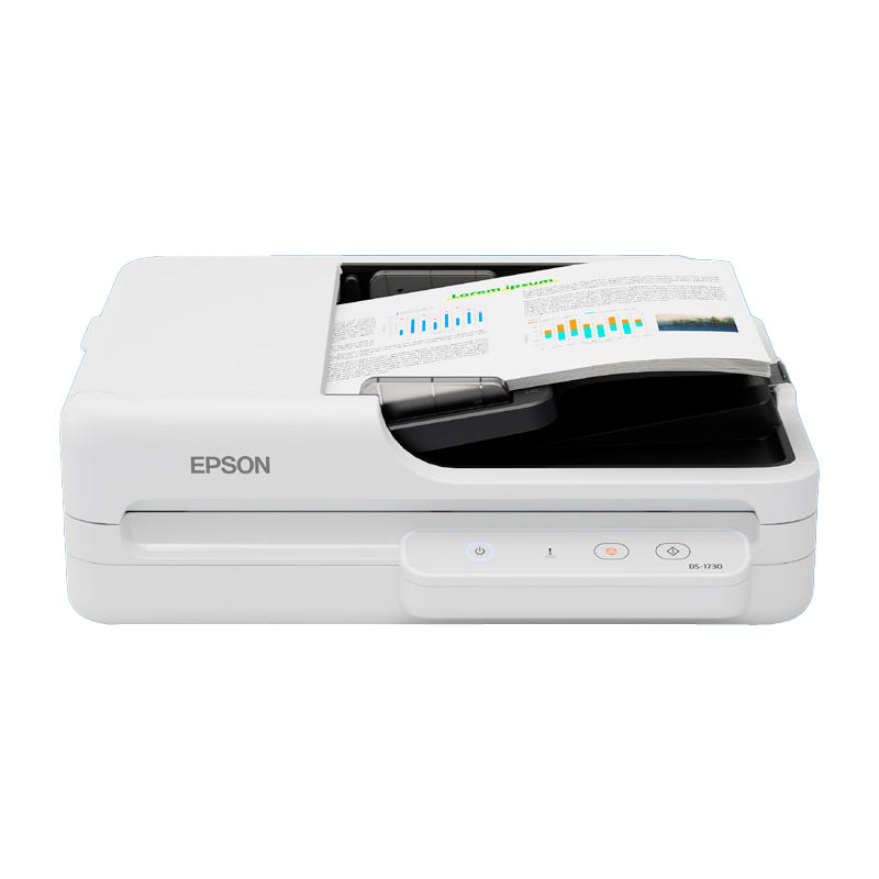 Escaner de documentos de cama plana a color Epson DS-1730, Duplex, Interfaz: USB 2.0