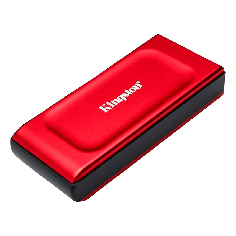 Unidad en estado sólido externa Kingston XS1000, 1TB, USB 3.2 Gen 2 Tipo-C, Color Rojo