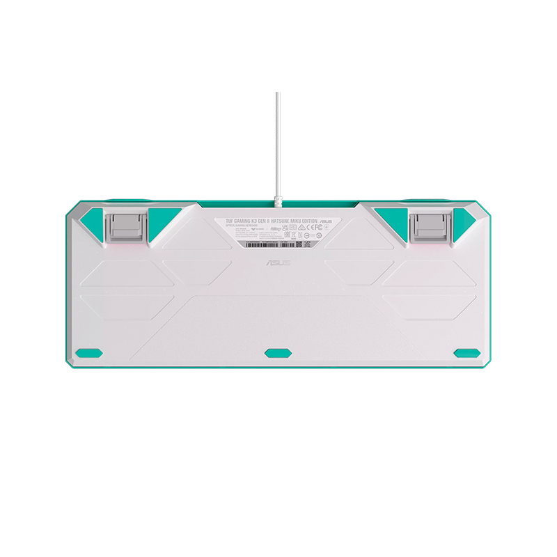 Teclado Asus Tuf Gaming K3 Gen II Hatsune Miku Edition, USB, RGB