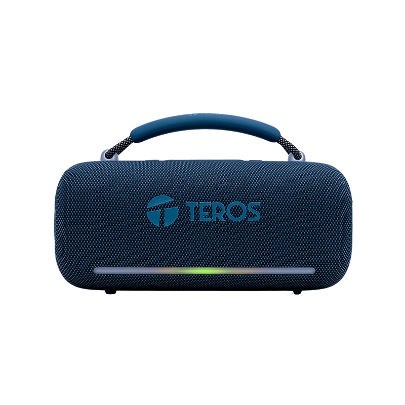 Parlante Inalámbrico Teros Vibe VB-6049BL, 60W, BT 5.3, 4000 MAH, USB, Luces LED, Azul