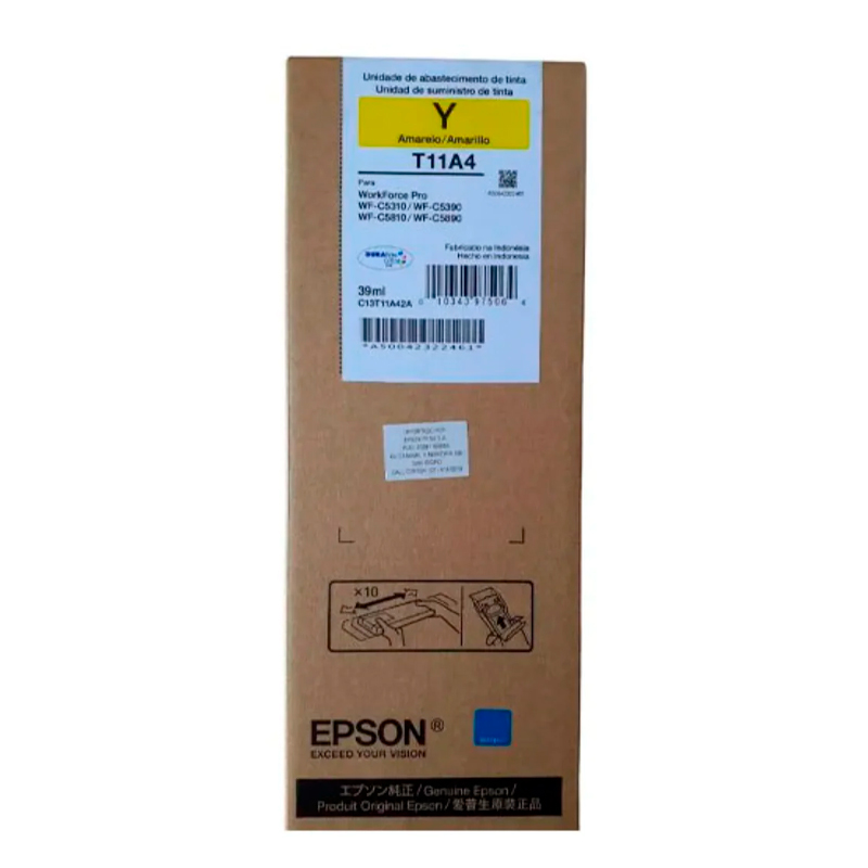 Bolsa de tinta EPSON T11A420-AL Color Amarilla.