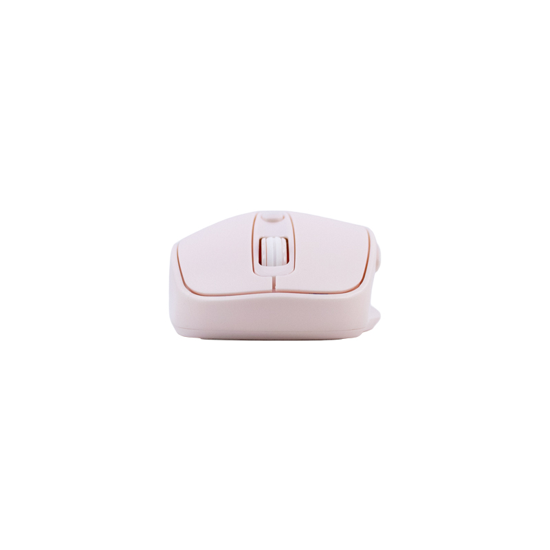 Mouse inalámbrico TEROS TE-1234S, 2.4GHz, 6 botones, USB, rosado
