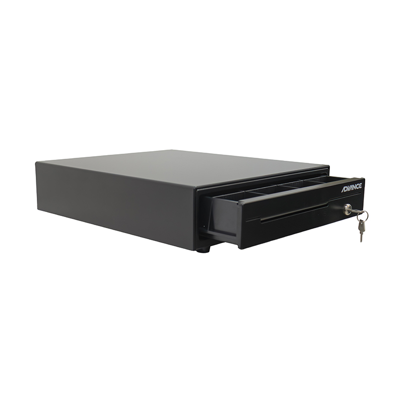 Caja para efectivo Advance ADV-6406, 5 ranuras, RJ11, Negro