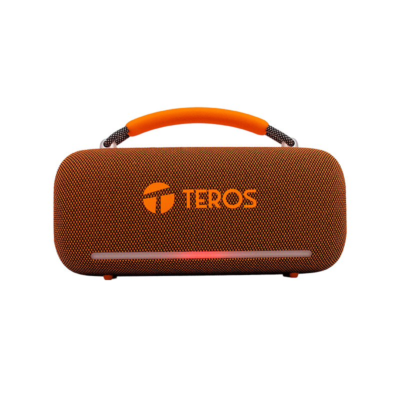 Parlante inalámbrico TEROS VIBE VB-6049OR, BT 5.3, 60W, 4000mAh, USB, Luces RGB