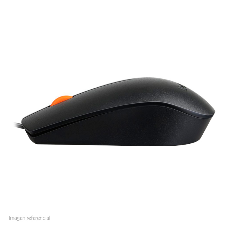 Mouse óptico Lenovo Essential, 1600 dpi, USB, Negro, presentación en caja.