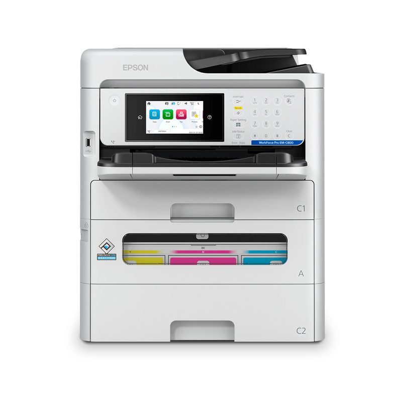 Impresora Epson MFP Color WorkForce Pro EM-C800, Imprime/Escanea/Copia/Fax/USB/WLAN/LAN
