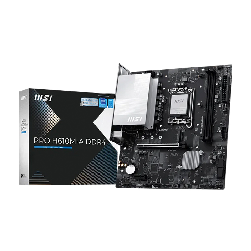Motherboard MSI PRO H610M-A DDR4, Chipset Intel H610, LGA1700, mATX, miniatura 2