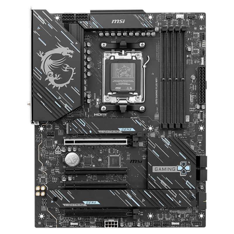 Motherboard MSI X870 GAMING PLUS WIFI, Chipset AMD X870, Socket AMD AM5, ATX, miniatura 2