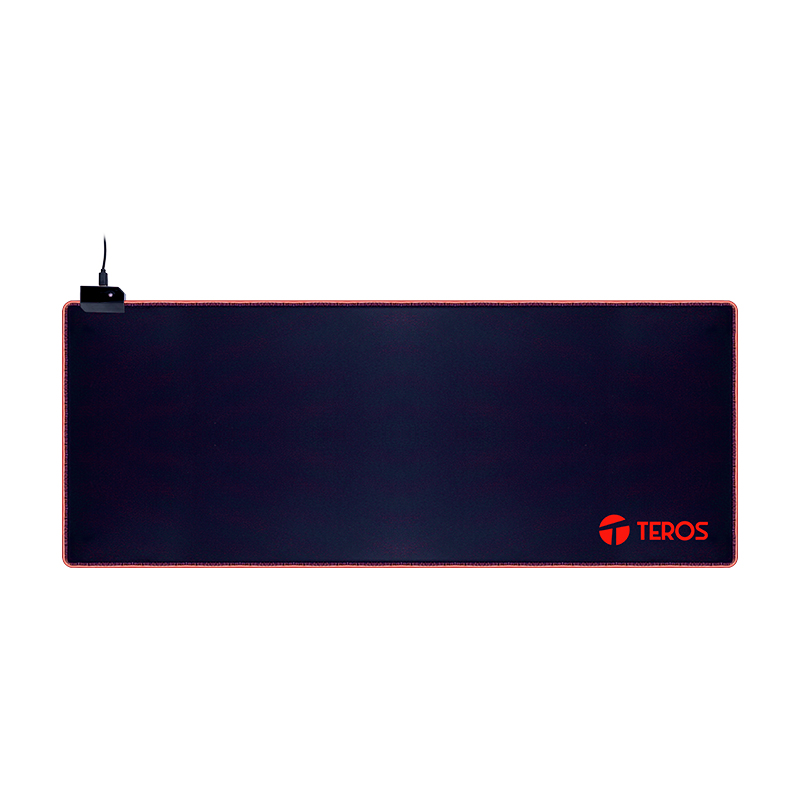 Mousepad gamer TEROS TE-3020G, diseño impreso e iluminación RGB, miniatura 1