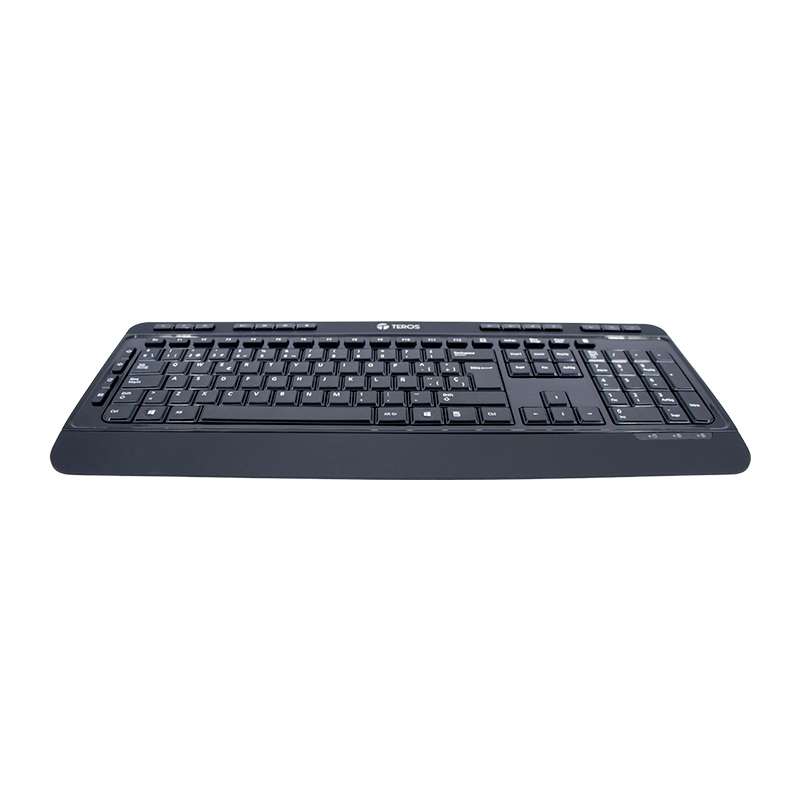 Teclado inalámbrico TEROS TE-4074CS, 2.4Ghz, USB, negro, miniatura 1