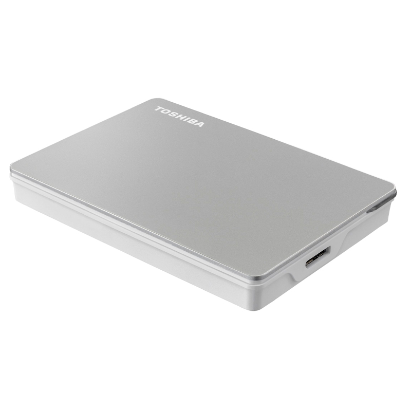 Disco Duro Externo Toshiba Portátil Canvio Flex, 2 TB, USB 3.0 / 2.0, Color: Plata, miniatura 1