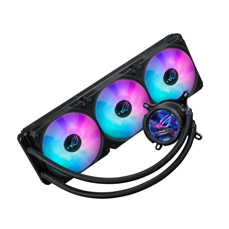 Refrigerador líquido de CPU ASUS ROG STRIX LC III 360 ARGB LCD, miniatura 2