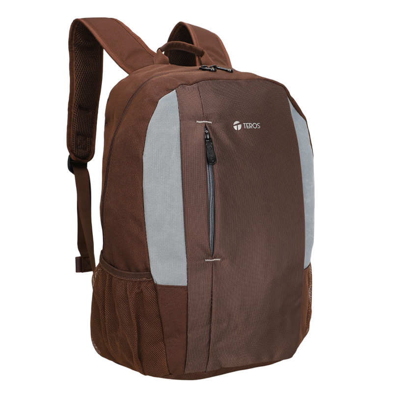 Mochila TEROS TE-9040BR, para laptops de hasta 15.6, Marrón, miniatura 2