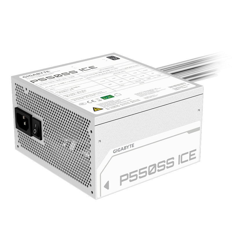Fuente de alimentación Gigabyte P550SS ICE, 550W, 80 PLUS Silver, Formato ATX., miniatura 3