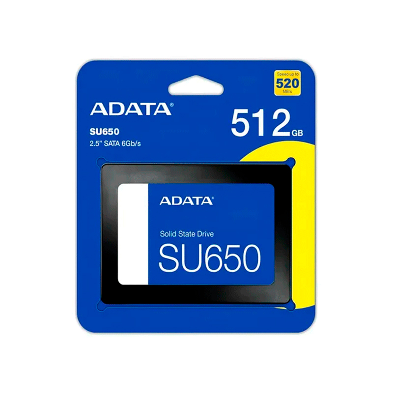 Unidad en estado solido (SSD) ADATA Ultimate SU650 512GB SATA 6Gb/s (SATA III), 2.5, ECC, miniatura 1