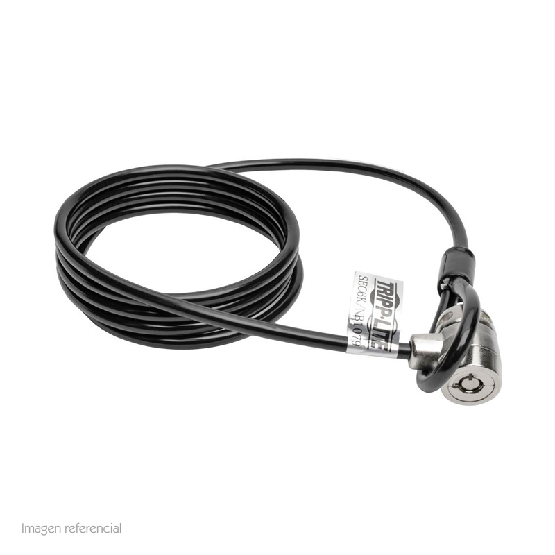 Cable de Seguridad con llave para Laptop Tripp-Lite SEC6K, 1.83 m, negro., miniatura 1