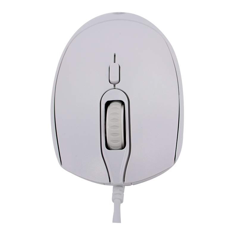 Mouse óptico TEROS TE-1225S, 800-1200-1600 DPI, USB, 4 botones, color blanco, miniatura 1