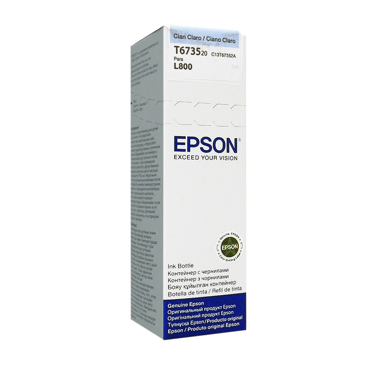 TINTA EPSON L800 CIAN CLARO, miniatura 1