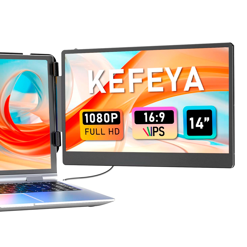 Extensor de monitor de 14 para portatiles de 13 - 17, FHD (1920x1080), IPS, USB-C/HDMI, miniatura 3