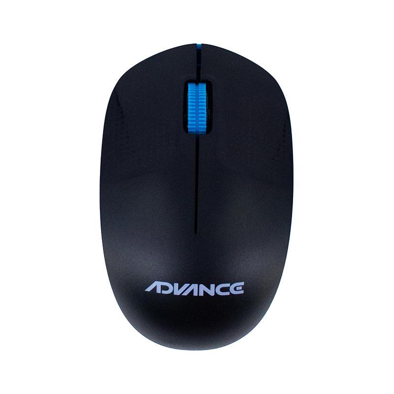 Mouse inalámbrico ADV-1238S, USB, 3 botones, azul, miniatura 1