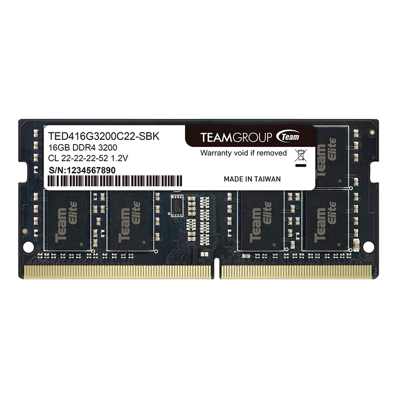 Memoria SO-DIMM TeamGroup Elite, 16GB DDR4-3200MHz (PC4-25600) 1.2V, CL22, miniatura 1
