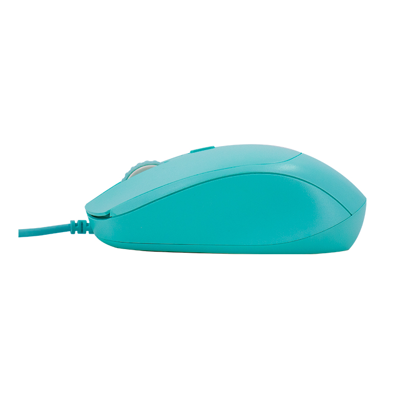 Mouse óptico TEROS TE-1227S, 800-1200-1600 DPI, USB, 4 botones, color verde, miniatura 3