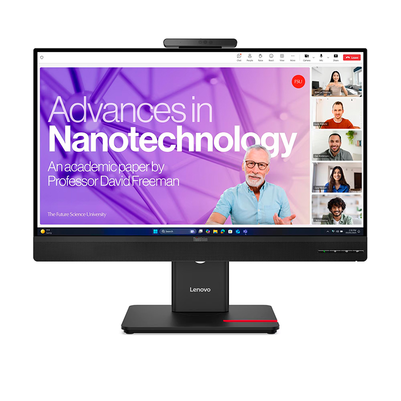Monitor Lenovo ThinkVision T24-4v, 23.8 WLED FHD/IPS/HDMI/DP/VGA/USB-A x3/USB-B/USB-C, miniatura 2