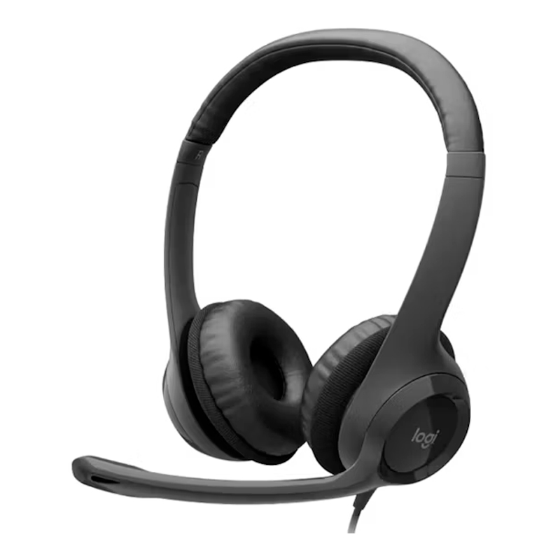 Auriculares Estereo (On-Ear) con microfono Logitech H390, Interfaz USB-A, Color negro, miniatura 2