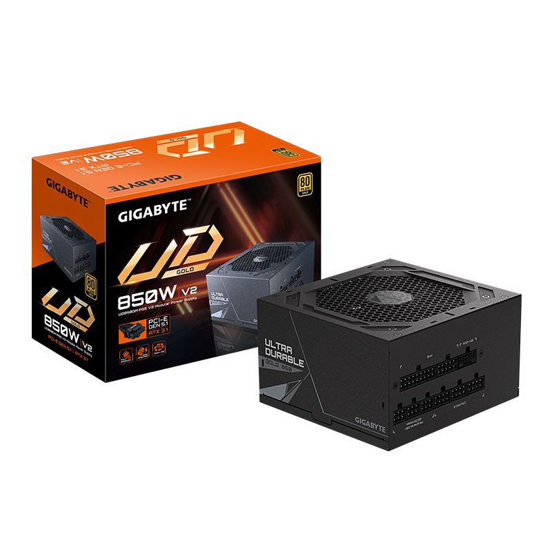 Fuente de alimentación GIGABYTE UD850GM PG5 V2, 850W, 80 PLUS Gold, Formato ATX, miniatura 2