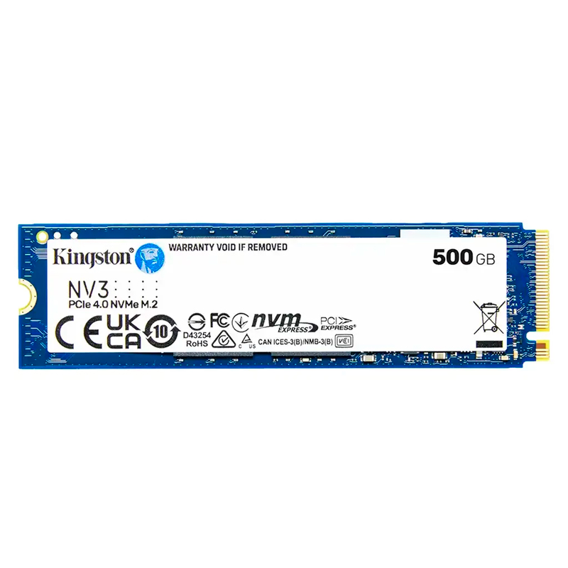 Unidad en estado solido Kingston 500GB NV3 PCIe 4.0 NVMe M.2 SSD, miniatura 1