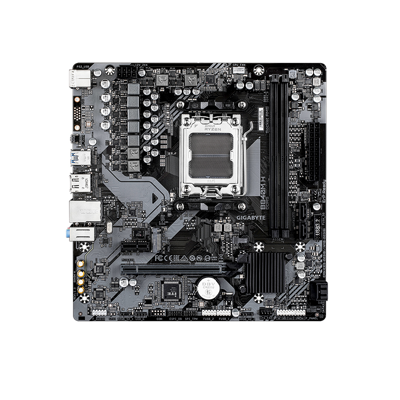Motherboard GIGABYTE B840M H, Chipset AMD B840, Socket AMD AM5, mATX, miniatura 2