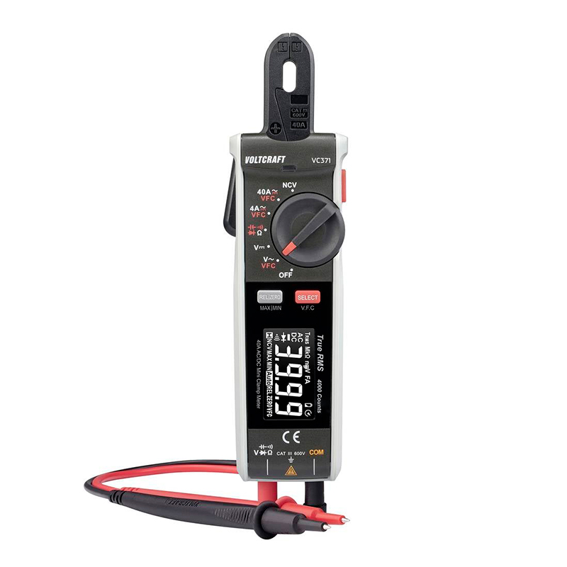 Pinza Amperimétrica VOLTCRAFT VC-371 Digital CAT III 600 V Pantalla (cuenta): 4000, miniatura 2