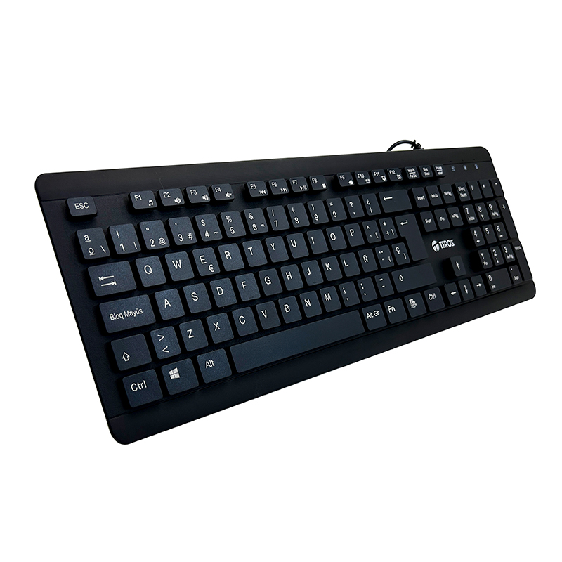 Teclado lavable TEROS TE-4065N, IPX7, USB, negro, miniatura 2