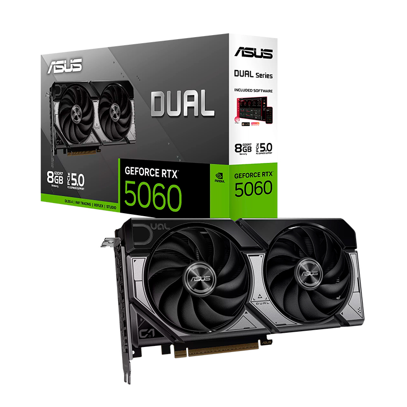 Tarjeta de video ASUS Dual GeForce RTX 5060 8GB GDDR7, PCI Express Gen 5.0, miniatura 2