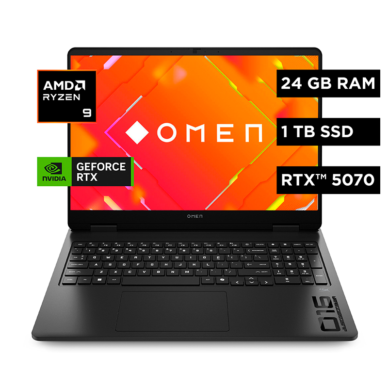 Notebook HP OMEN Gaming 16-ap0007la, 16 2K IPS AMD Ryzen 9 8940HX hasta 5.3GHz, 24GB DDR5, miniatura 2