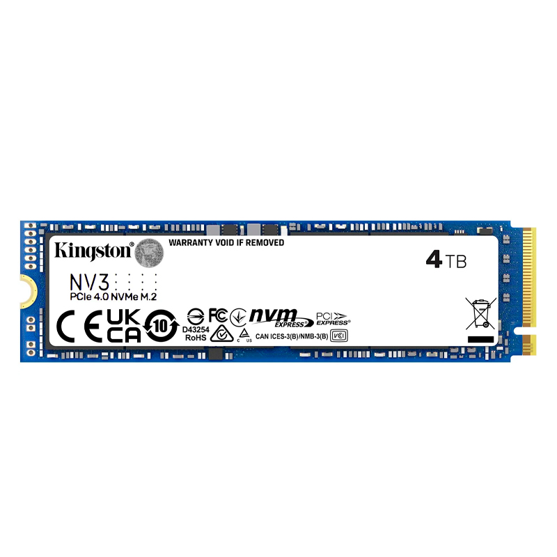 Unidad en estado solido Kingston 4000GB NV3 PCIe 4.0 NVMe M.2 SSD, miniatura 1