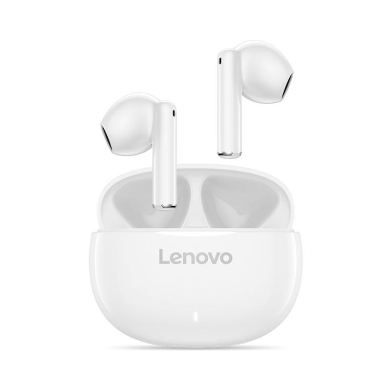 Auriculares estéreo inalámbricos con microfono Lenovo E310 independientes, color blanco, miniatura 2