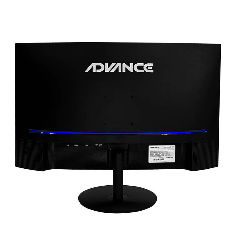 Monitor curvo ADVANCE ADV-2751S, 27 FHD VA, 100Hz, 1ms, HDMI, DP, Audio out, Parlantes, miniatura 3