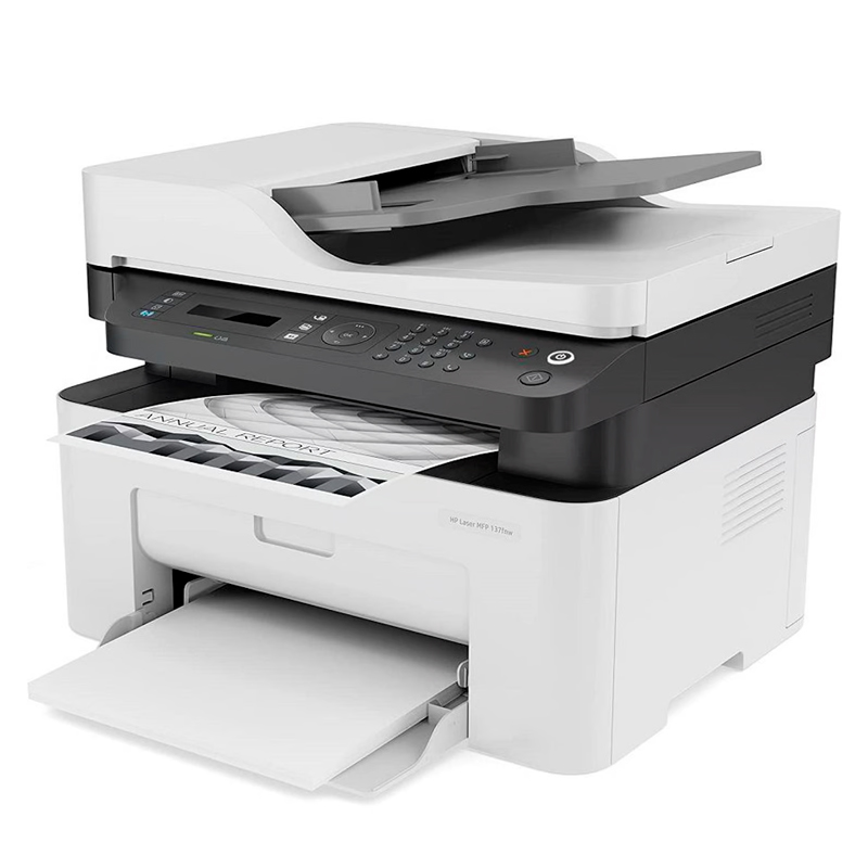 Impresora HP Láser MFP137FNW multifuncional monocromática, imprime/escanea/copia/Wi-Fi/USB, miniatura 2