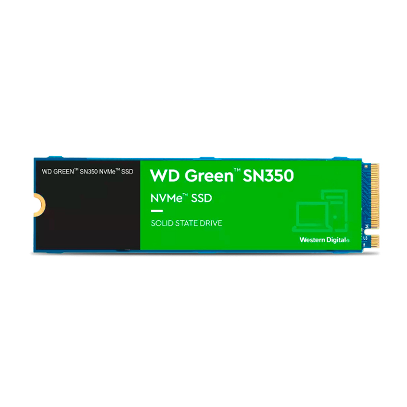 Unidad en estado solido WD Green SN350 NVMe 1TB M.2 2280, PCIe Gen3 x4 NVMe v1.3, miniatura 1
