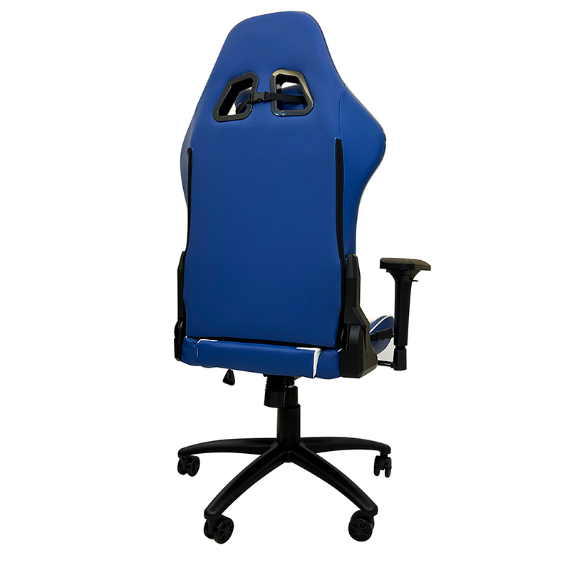 Silla gamer TEROS TE-8126B, azul y blanco, miniatura 2