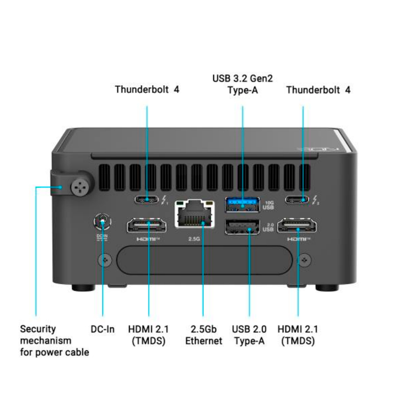 Barebone ASUS NUC 15 Pro, Intel Core 3 100U 1.2 / 4.7GHz/6C/8T/10MB Smart Cache, miniatura 1