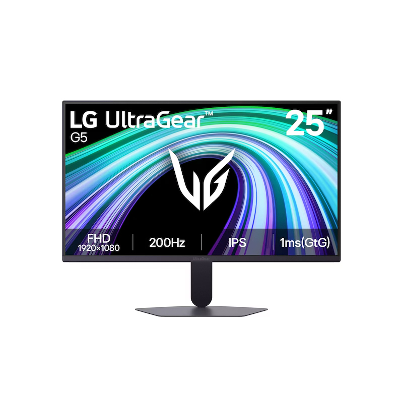 Monitor LG UltraGear G5 25G523B, 24.5 /FHD/IPS/200Hz/HDMI/DP/Salida_auriculares (3.5mm), miniatura 2
