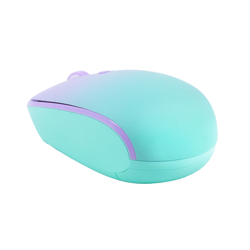 Mouse Inalámbrico Teros TE-1239S, 2.4GHz, 4 botones, USB, Color Purple, miniatura 1