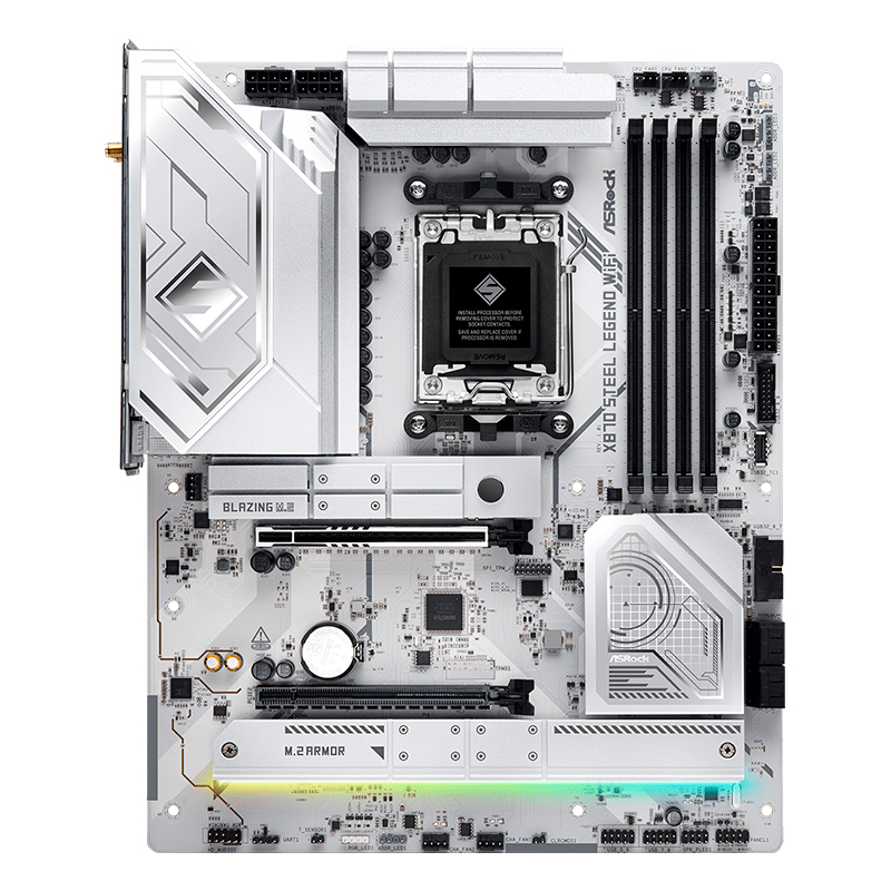 Motherboard ASROCK X870 Steel Legend WiFi, Chipset AMD X870, Socket AMD AM5, ATX, miniatura 2