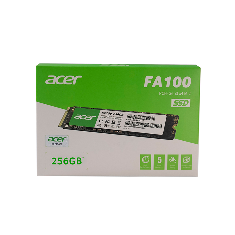 Unidad en Estado Solido (SSD) Acer FA100 256GB M.2 PCIe NVMe, miniatura 3
