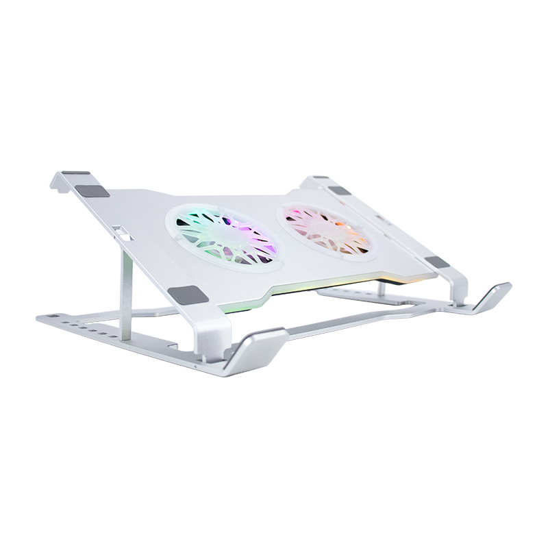 Cooler para notebook TEROS TE-7135N, soporta tablets y notebooks de 9 hasta 16, plateado, miniatura 2