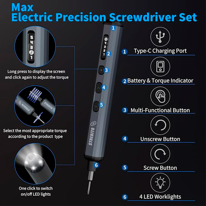MINI ELECTRIC SCREWDRV 70-IN-1, miniatura 3