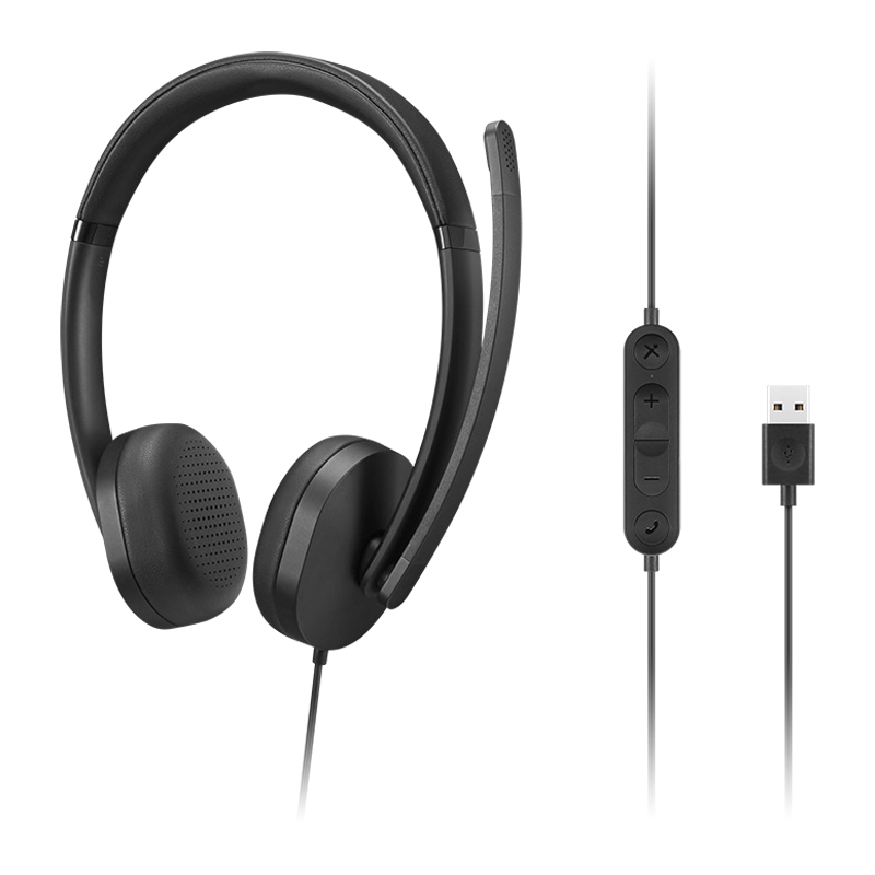 Auriculares Stereo con micrófono Lenovo Gen 2, Interfaz USB-A, miniatura 1